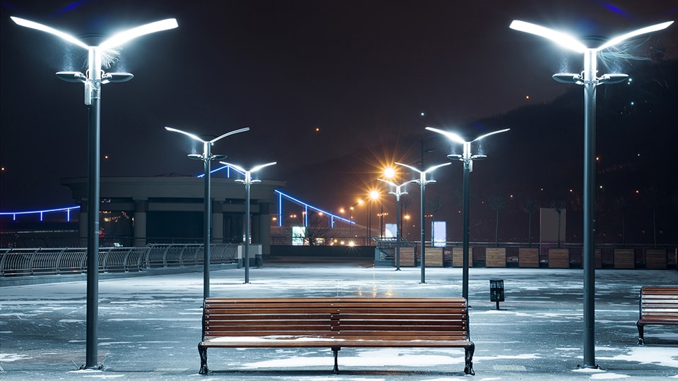 Установка парковых светильников в Ижевске